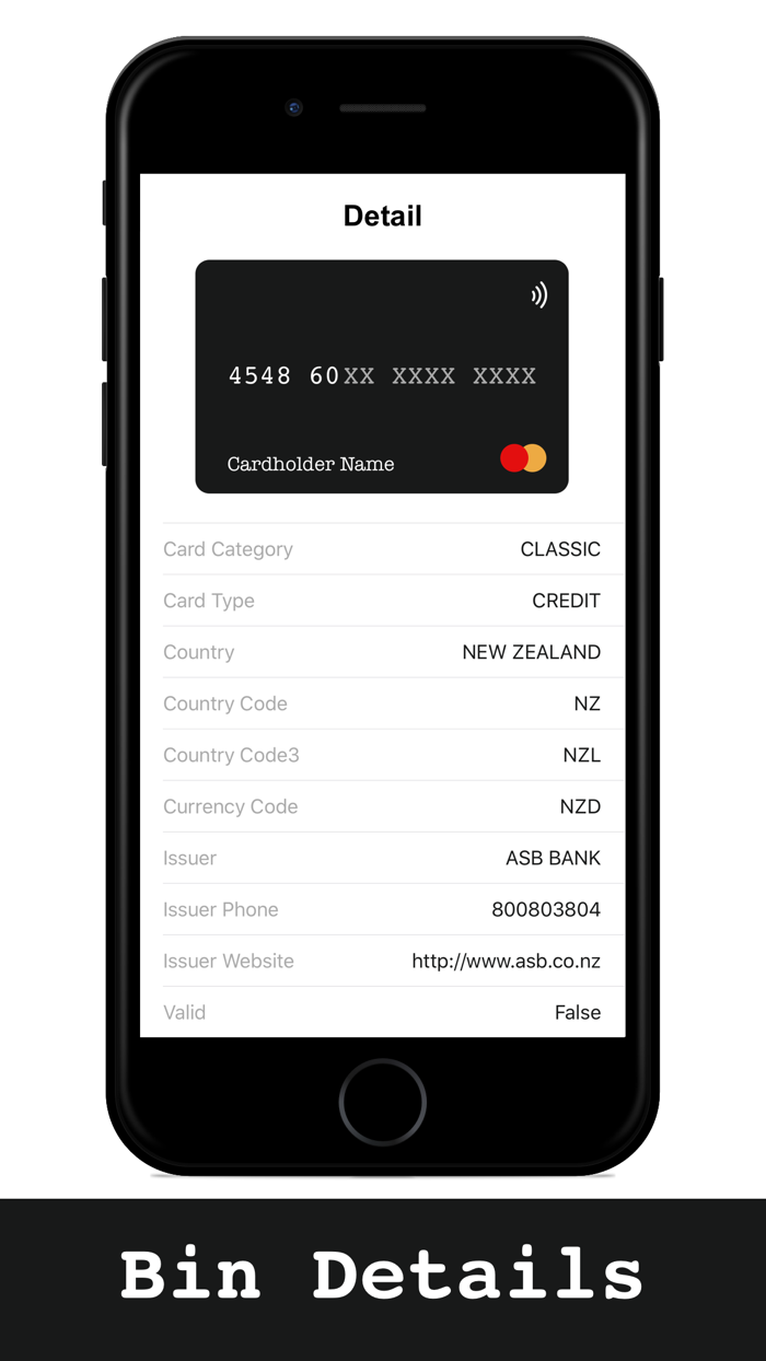 Bin Checker and Card Validator