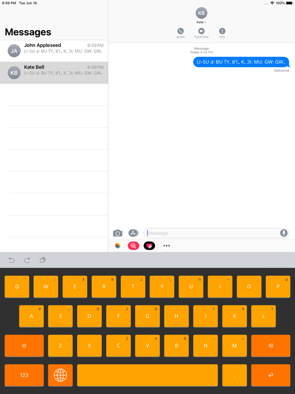Li-Su Keyboard Plus iPad screenshot