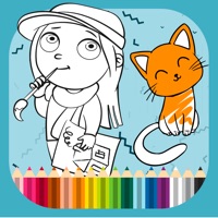 Coloring book and learn logo