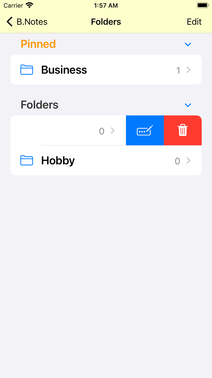 B.Notes／Chat-style Notepad