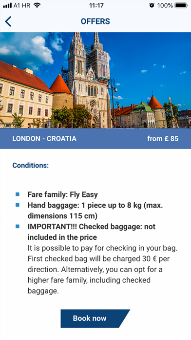 Croatia Airlines Screenshot