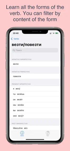 Game screenshot Russian Verbs hack