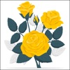 Yellow Rose Stickers