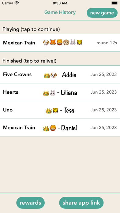 Party Animals Scoresheets Screenshot