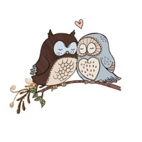 owl Cute sticker logo