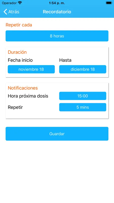 Recordatorio para Medicamentos screenshot 4 of 6