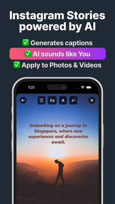 Storytell: AI for Instagramのおすすめ画像1