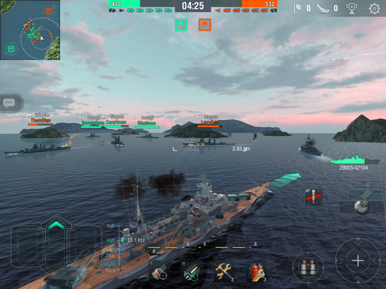 World of Warships Blitz 3D War iPad app afbeelding 5