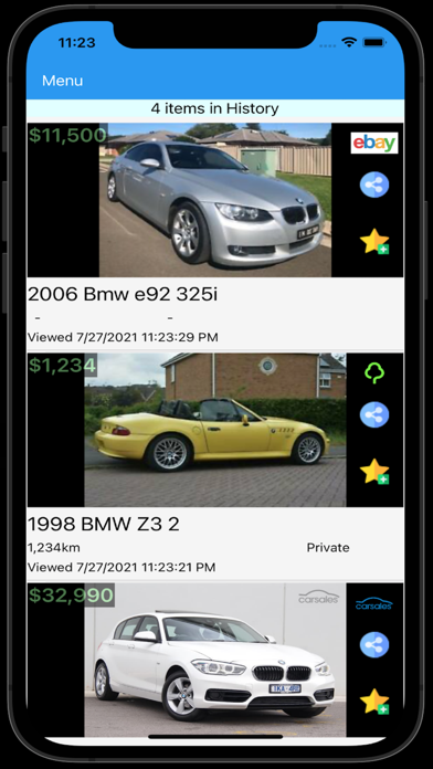New & Used Cars For Sale Screenshot