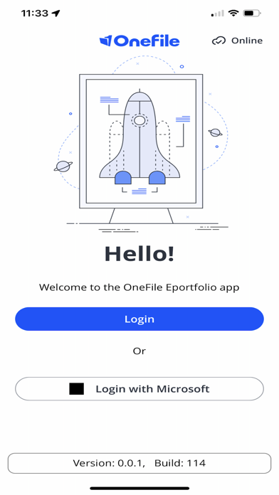 OneFile Eportfolio App Screenshot