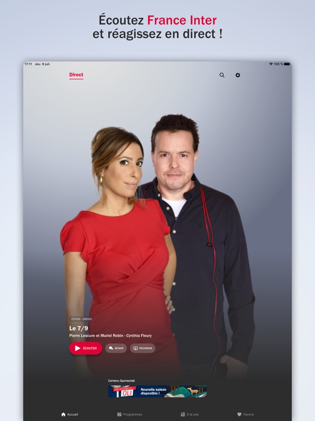 France Inter - radio, actus on the App Store