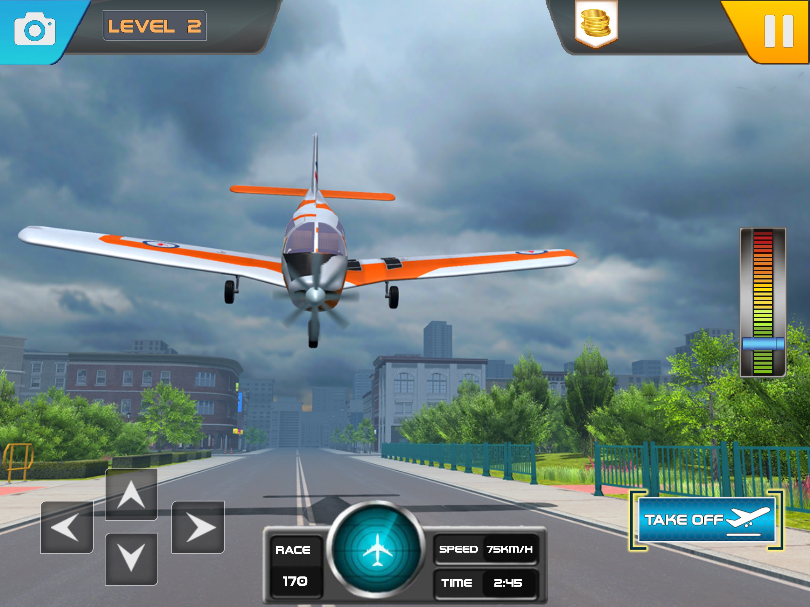 Real plane flight simulator