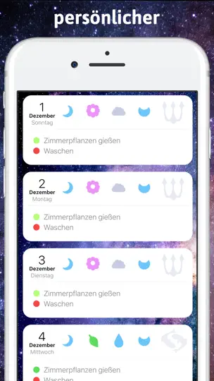 Screenshot von Mona - Mondkalender auf dem iPhone 2