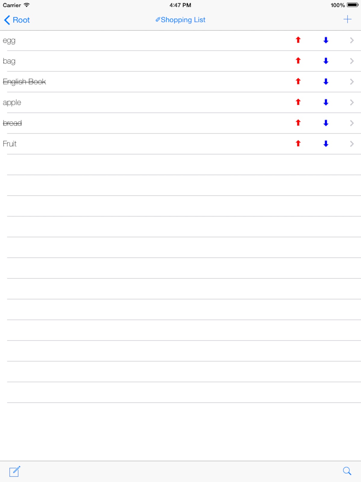 To Do List (BucketList) ipad screenshot 1