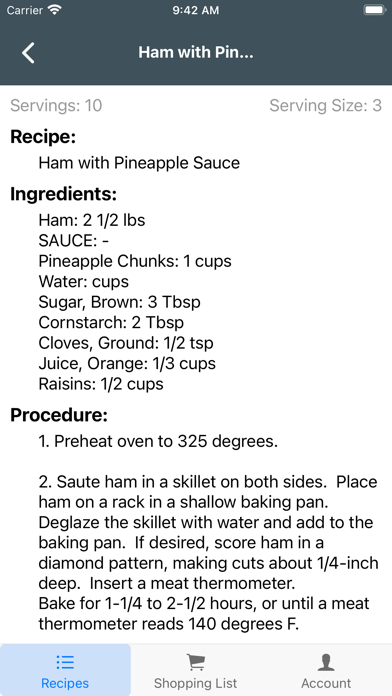 GroveRecipes Screenshot