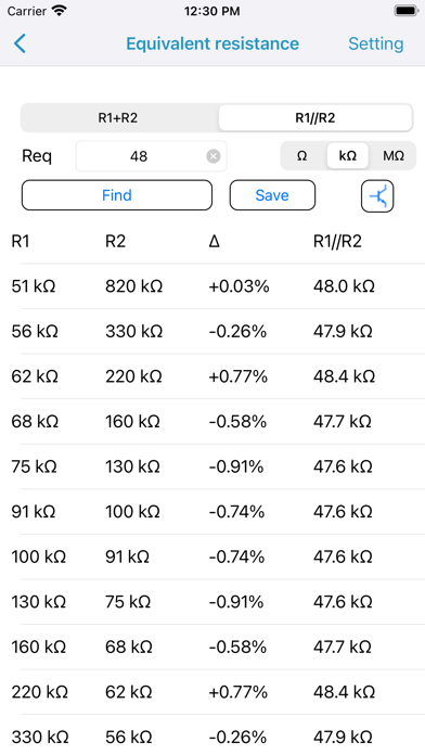 Resistor Tools Screenshot