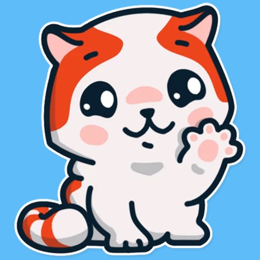 Cute cat emoji kitty stickers icon