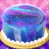 Galaxy Mirror Glaze Cake icon