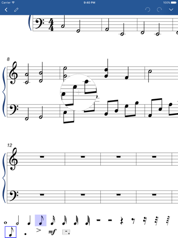 Screenshot #6 pour Notation Pad-Musique Partition