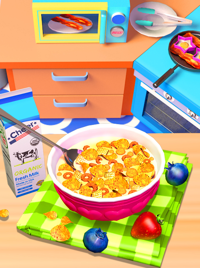 Food Games Cook Breakfast 3D