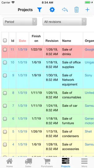 Screenshot von Nano Sales Manager auf dem iPhone 7