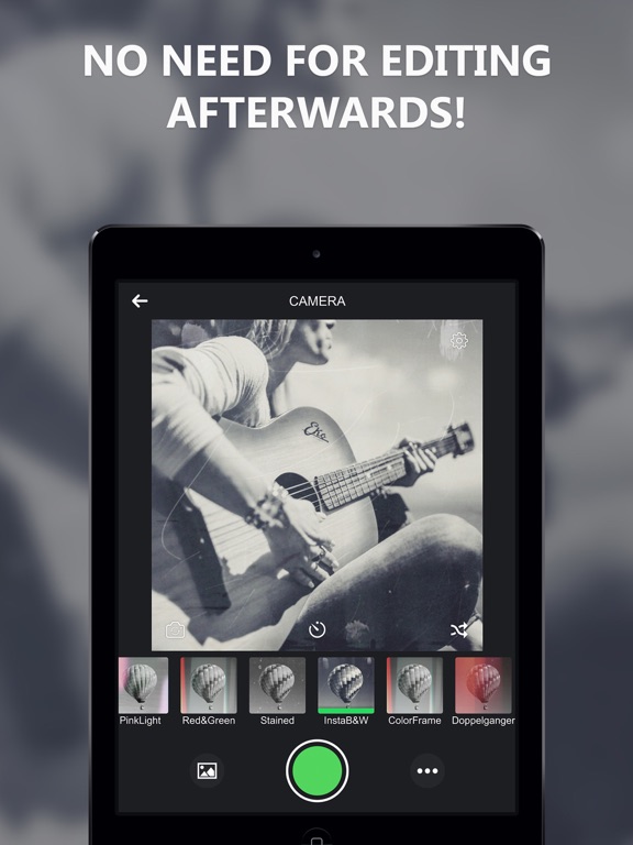 Black and White Camera for IG iPad screenshot 3 - Photo & Video app