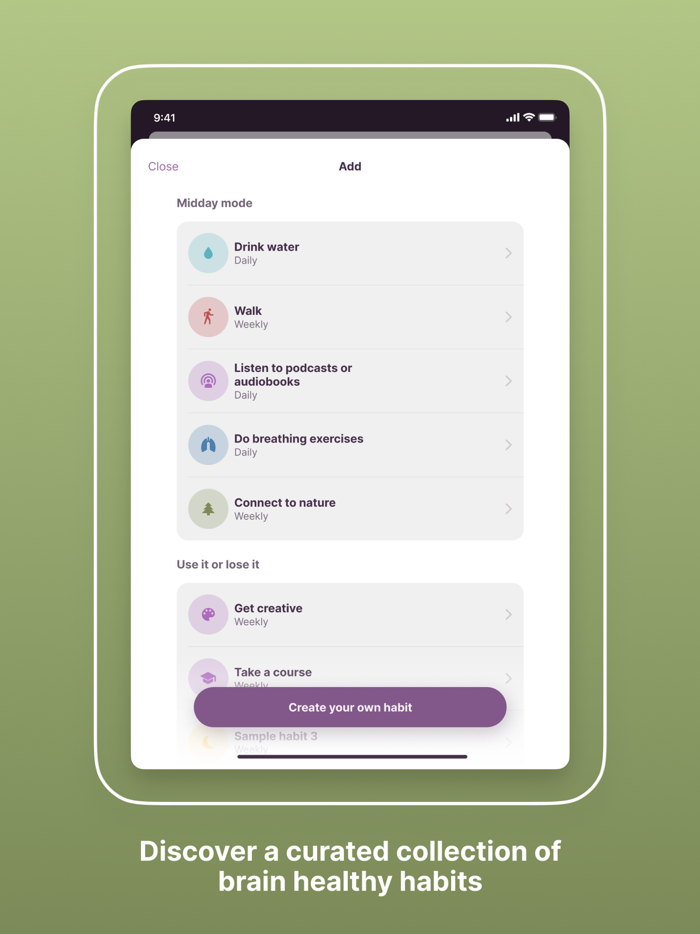 BrainFit – Habit Tracker