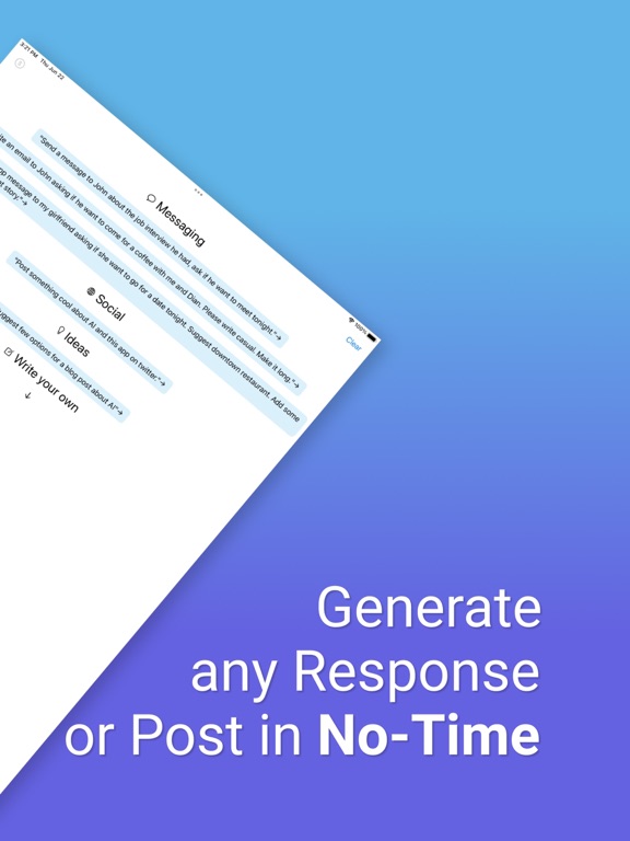 Assistant - AI Chat Helper iPad screenshot 2 - Productivity app