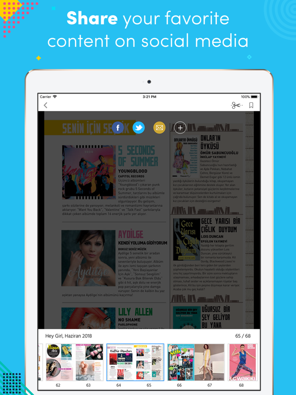 Hey Girl Dergisi iPad screenshot