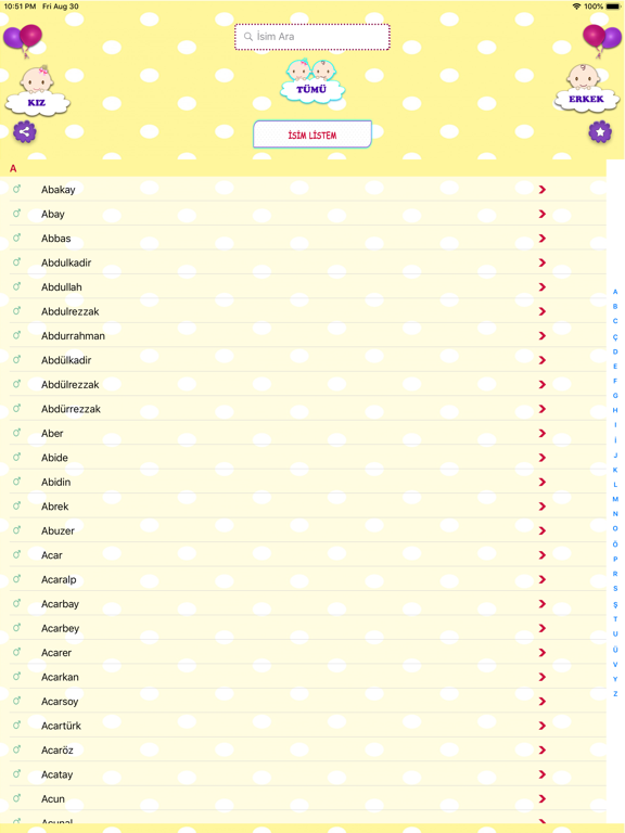 Screenshot #4 pour Bebek İsimleri