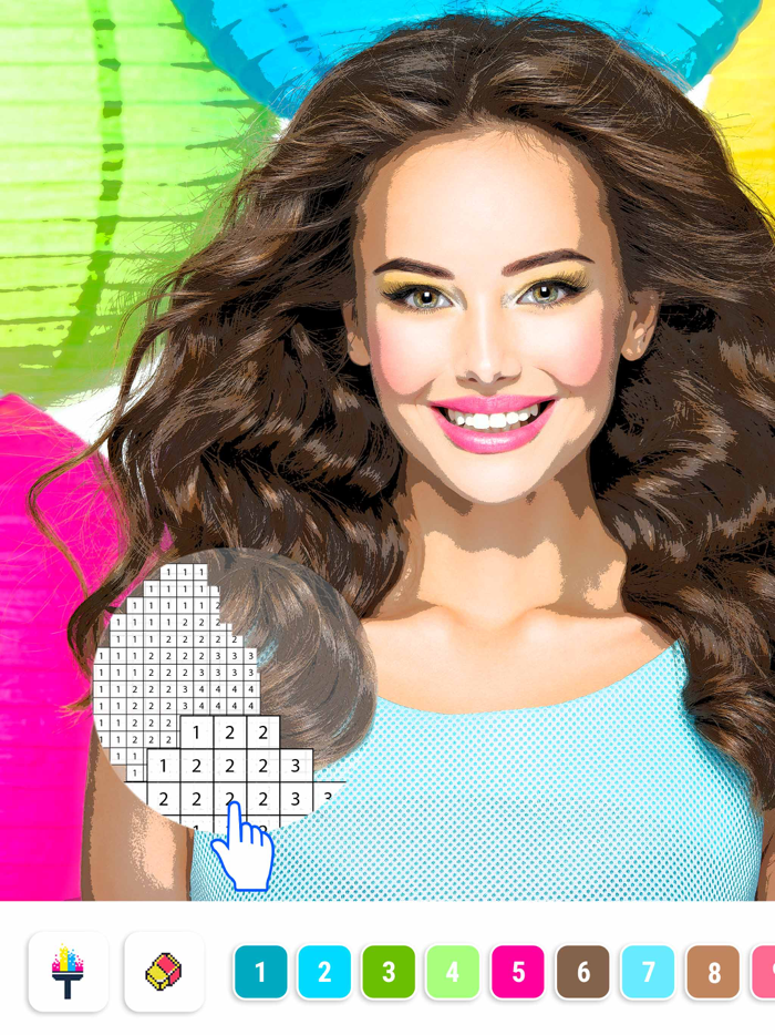 Coloring by number color games