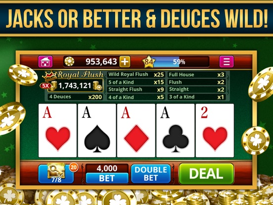 Video Poker Casino Card Games iPad app afbeelding 3