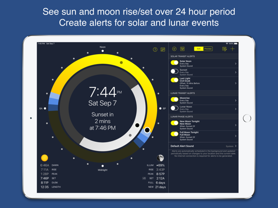 Screenshot #4 pour Sundial Solar & Lunar Time