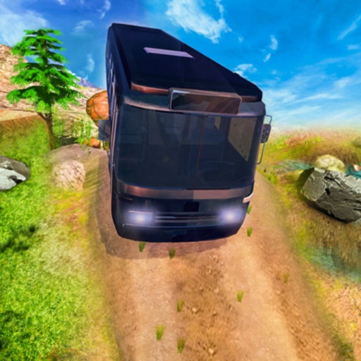 Offroad coach bus simulator icon