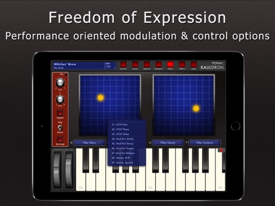 Kauldron Synthesizer iPad app afbeelding 4