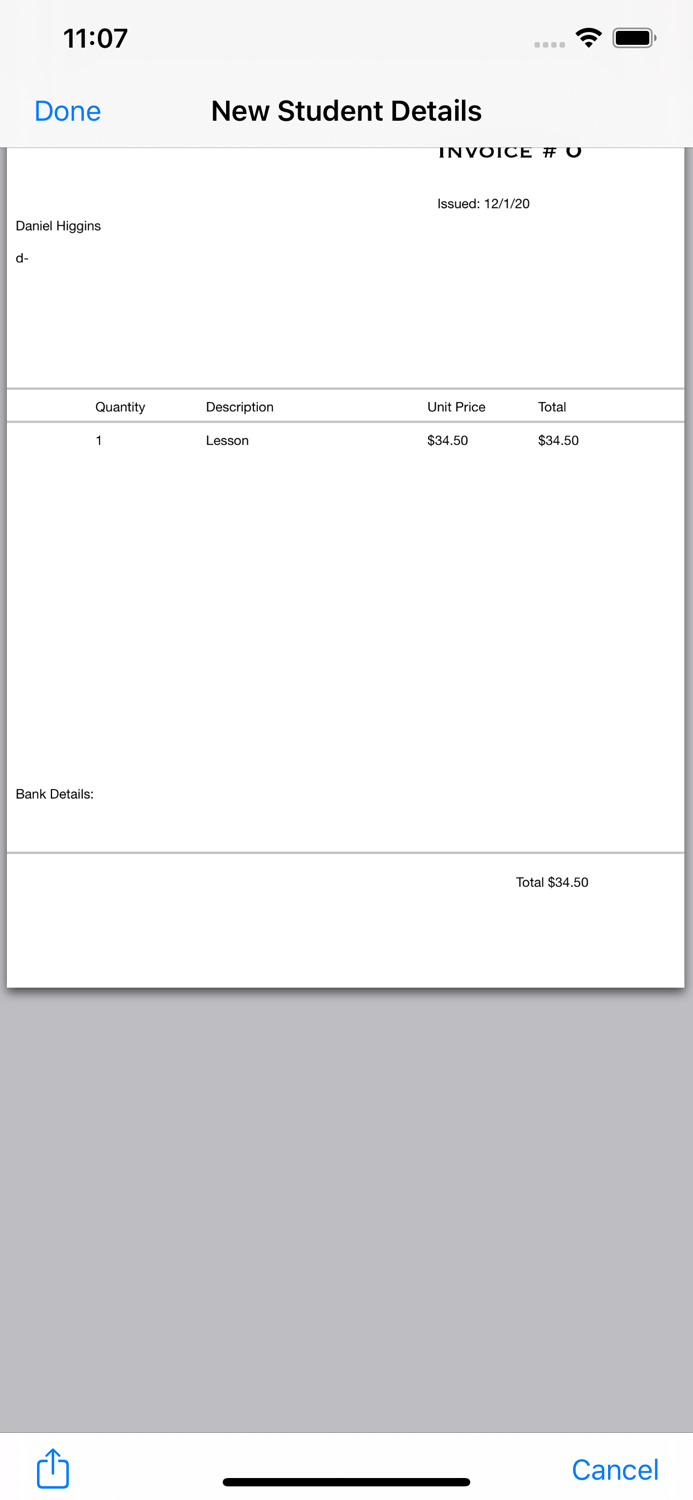Invoice Small Business