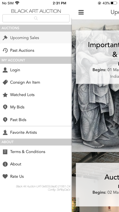 Black Art Auction Screenshot