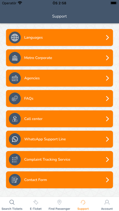 MetroTurizm–Online Ticket Sale Screenshot