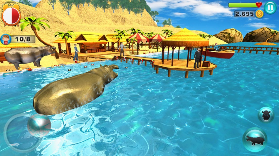 #4. Hungry Hippo Attack Simulator (iOS) 由: PLASMA IT SOLUTIONS