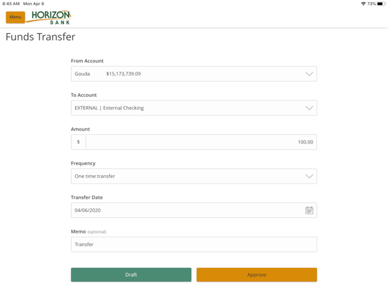 Screenshot #6 pour Horizon Bank Mobile Banking