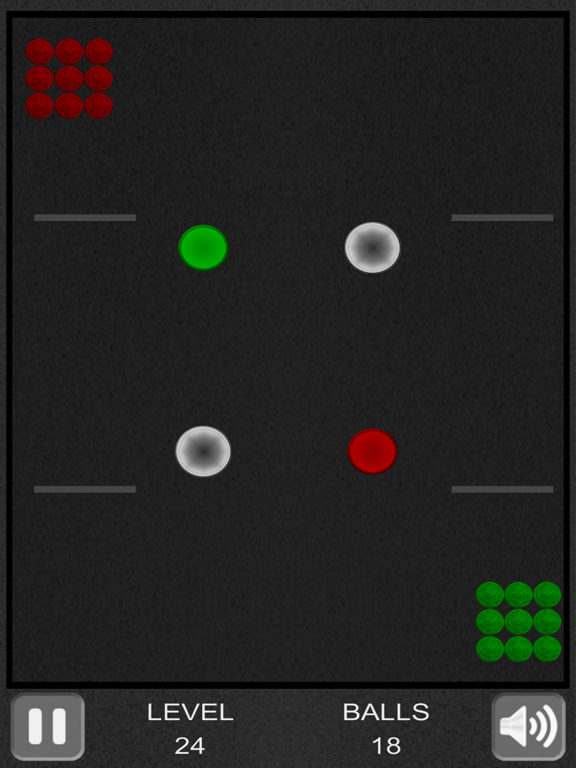 Colored balls and holes iPad screenshot
