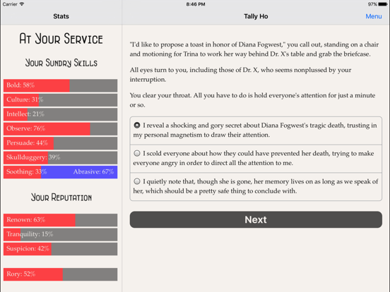 Tally Ho by Kreg Segall iPad app afbeelding 4