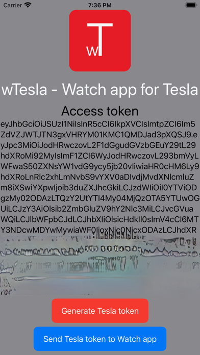 wTesla - Watch app for Tesla Screenshot