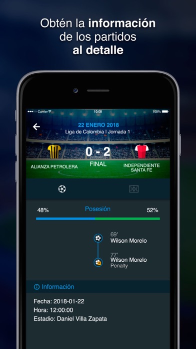 Screenshot #3 pour Fútbol colombiano - Resultados