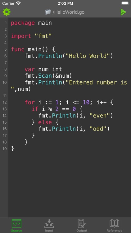 Go Programming Compiler by Ketan Appa