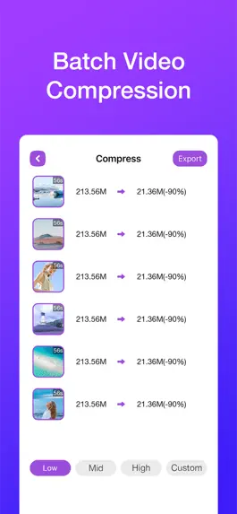 Game screenshot Compress Videos apk