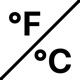 °F and °C Weather app icon - Weather app for iPhone