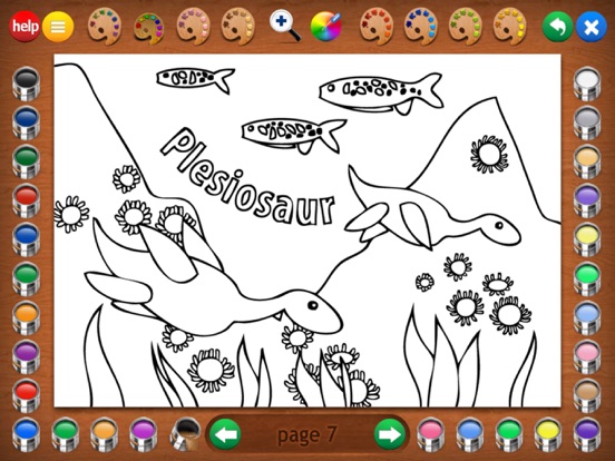 Screenshot #6 pour More Dinosaurs Coloring Book