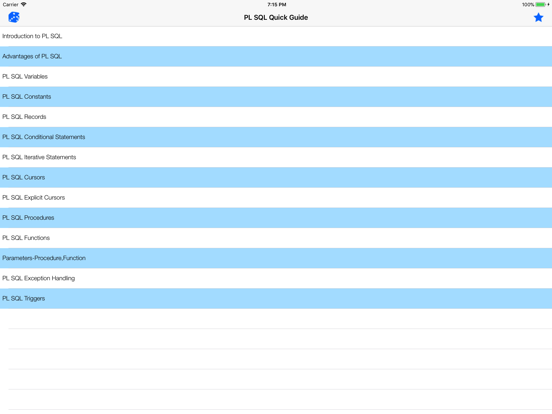 Screenshot #4 pour PL/SQL Quick Guide