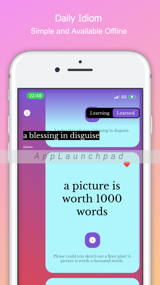 #1. IdiomPal: Learn Idioms & Words (iOS) 由: Yi-Zhe Tsai